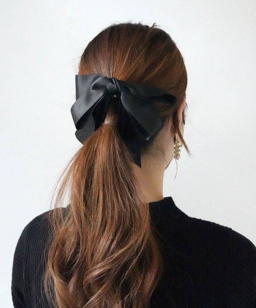 Port（ポート） ヘアクリップ 「 」 ビッグ リボン バナナクリップ