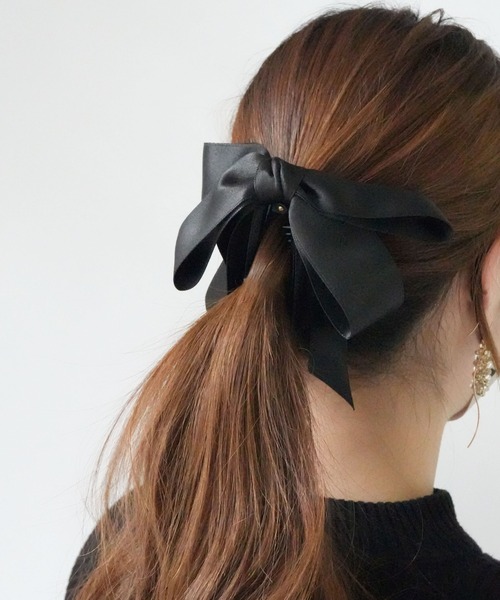 Port（ポート） ヘアクリップ 「 」 ビッグ リボン バナナクリップ