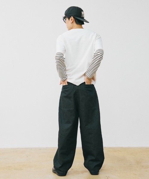 INTER FACTORY（インターファクトリー） ワイドパンツ ジーンズ HIROKI