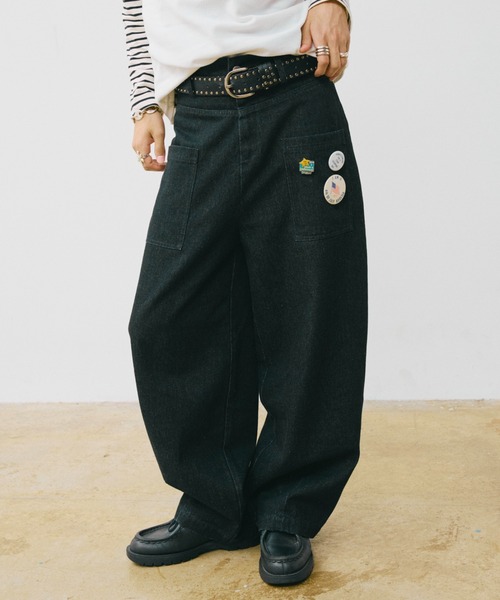 INTER FACTORY（インターファクトリー） ワイドパンツ ジーンズ HIROKI