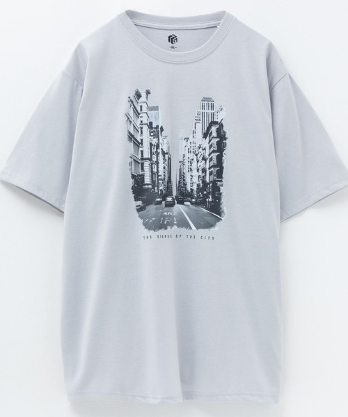 tシャツ T-GRAPHICS フォトプリント半袖Tシャツ メンズ レディース