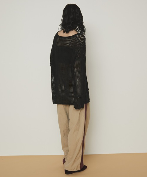 「MERLOT」 長袖ニット FREE ブラック レディース_画像6