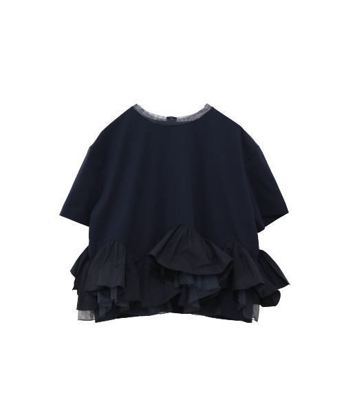 Marilyn Moon tシャツ タフタスパイラルラッフルハーフスリーブ