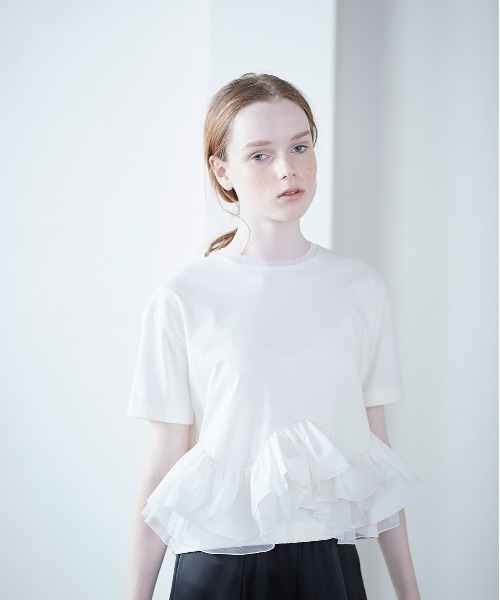 福袋 大丸 Marilyn Moon tシャツ タフタスパイラルラッフルハーフスリーブ トップス