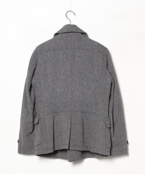 「NANO universe」 ピーコート S グレー メンズ_画像2