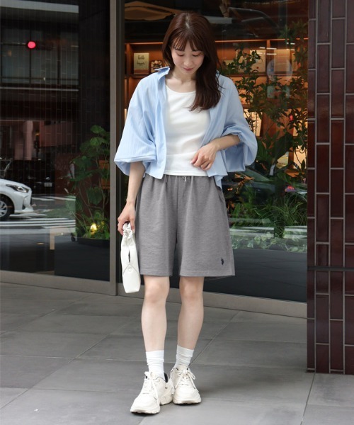 襟付き　長袖ポロ　ポロスウェット　ストレッチスカート　春秋　セットアップ　L U.S. POLO ASSN.（ユーエスポロアッスン） セットアップ ライト