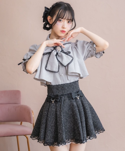 ROJITA（ロジータ） スカート リボン付キラキラスカパン : ZOZOTOWN