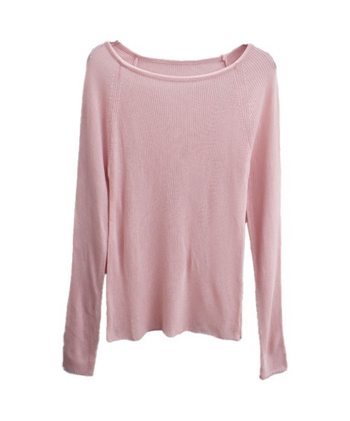 「Reurie'」 長袖ニット FREE ピンク レディース_画像6