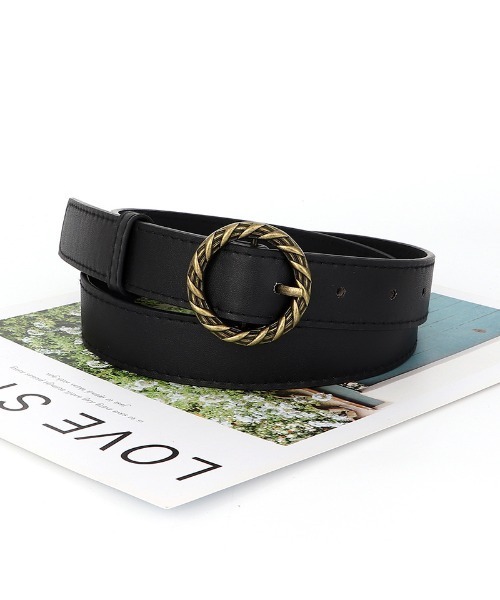 ベルト インスタ風デコレーションレザーベルト レディース メンズ