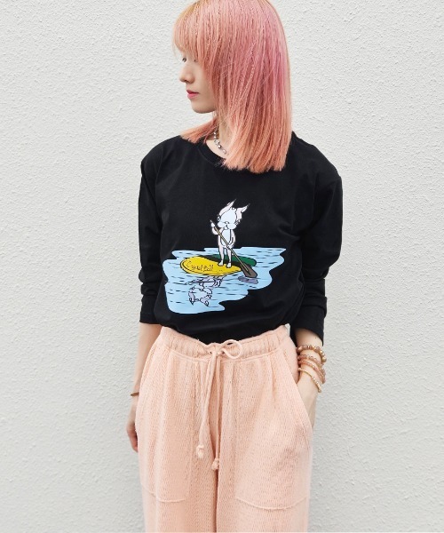 tシャツ LOHAS Hippie cutsew レディース CRYSTAL BALL tシャツ LOHAS Hippie cutsew レディース