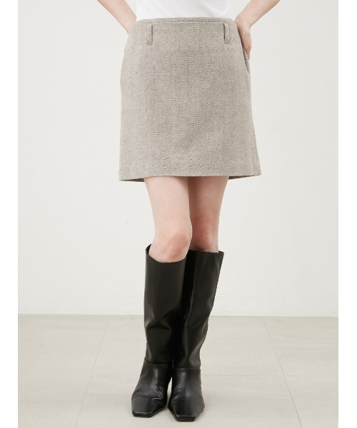 「Mila Owen」 スカート 1 ブラック レディース_画像2