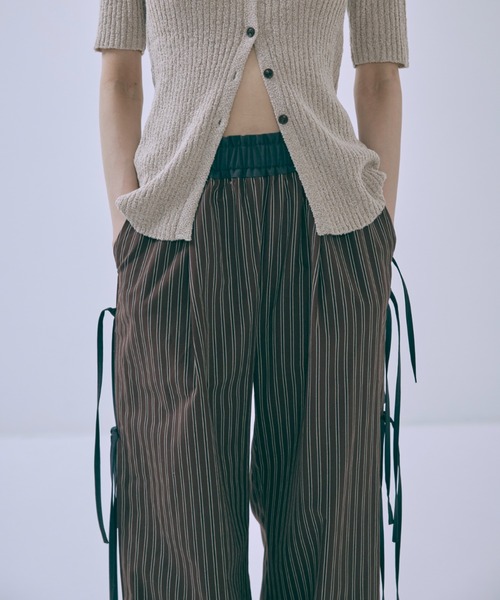 EN NEUME パンツ Side Ribbon Stripe Pants レディース : ZOZOTOWN