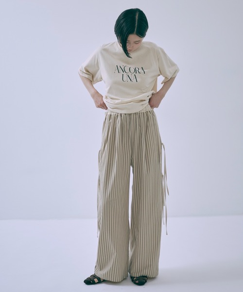 EN NEUME パンツ Side Ribbon Stripe Pants レディース : ZOZOTOWN