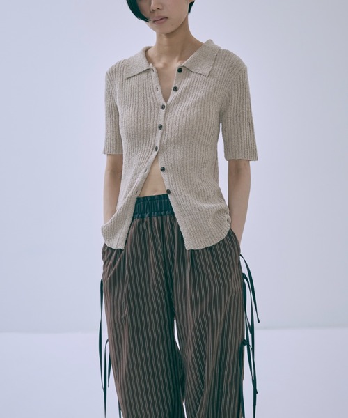 EN NEUME パンツ Side Ribbon Stripe Pants レディース : ZOZOTOWN
