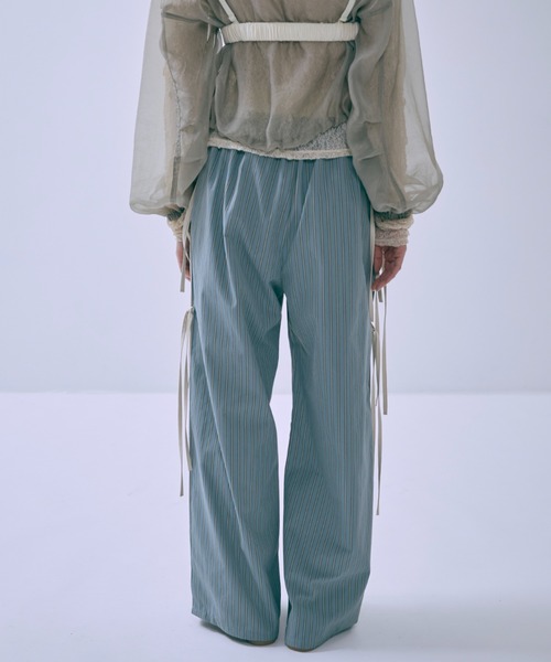 EN NEUME パンツ Side Ribbon Stripe Pants レディース : ZOZOTOWN