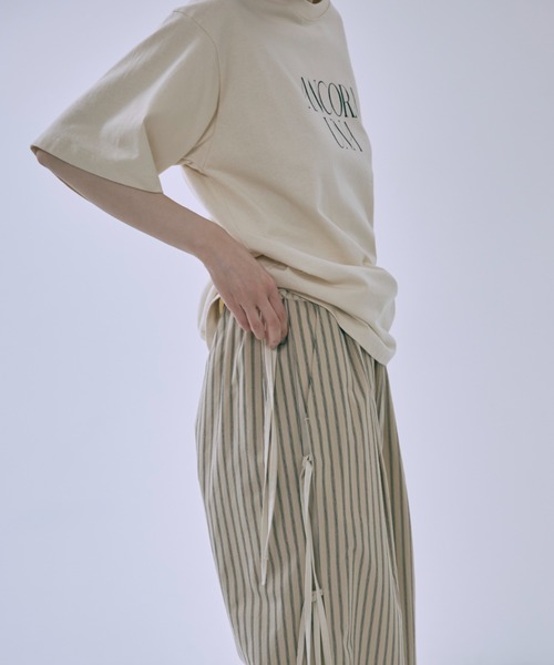 EN NEUME パンツ Side Ribbon Stripe Pants レディース : ZOZOTOWN