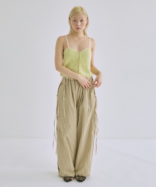 EN NEUME パンツ Side Ribbon Stripe Pants レディース : ZOZOTOWN