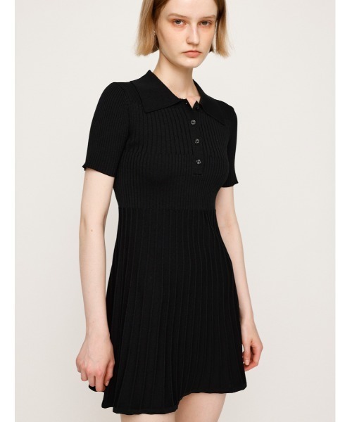 Callaway★ワンピース 半袖 SLY ワンピース COLLARED PLEATS HG S/OP カラード プリーツ