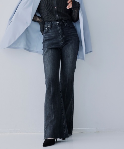 YANUK for anuans USED加工 カットオフ カーブ デニムパンツ YANUK×anuans |anuans