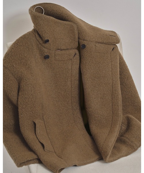 新品未使用タグ付todayful StandcollarBoucleJacket TODAYFUL コート アウター Standcollar Boucle Jacket レディース