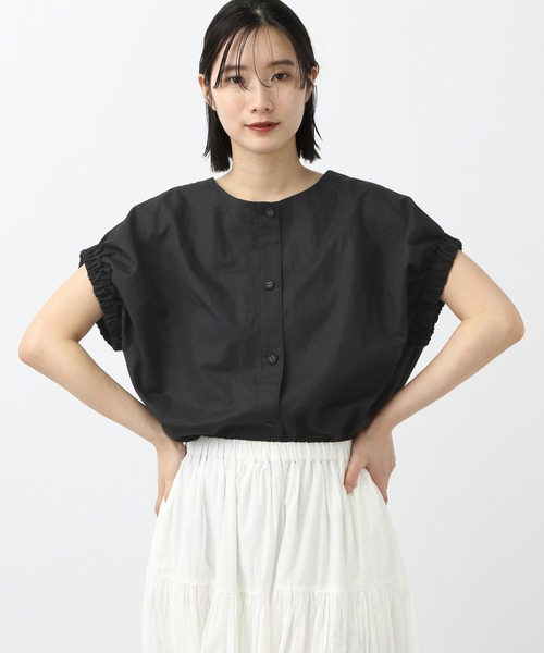 tシャツ 「natural by clip」ダブルフロントドルマンスリーブブラウス レディース studio CLIP tシャツ 「natural by clip」ダブルフロント
