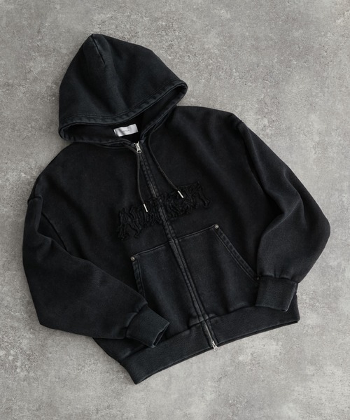 【にゃい】ADRER フルジップパーカー ブラック Sサイズ アドラー ADRER 「ADRER」 ジップアップパーカー S ブラック メンズ