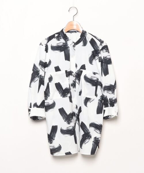 「Demi-Luxe BEAMS」 「A PUPIL」7分袖ブラウス MEDIUM ホワイト レディース