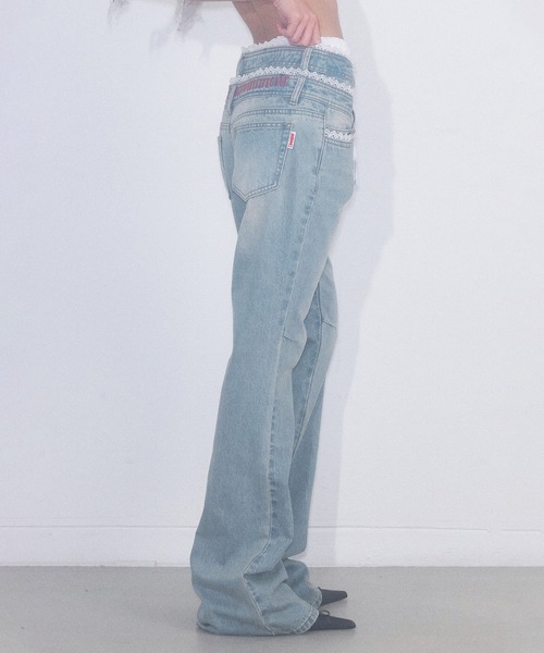 Double Waist Boots Cut Denim（デニムパンツ）｜SCULPTOR