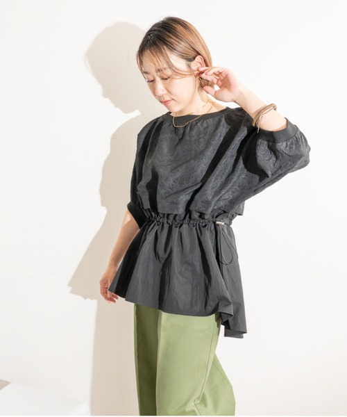 「LHELBIE」 7分袖ブラウス M ブラック レディース