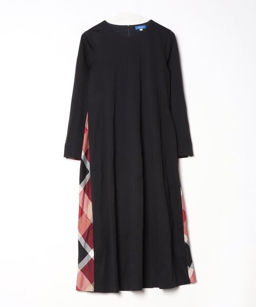 【新品】BLUE LABEL CRESTBRIDGE チェック ワンピース長袖 BLUE LABEL CRESTBRIDGE 「BLUE CRESTBRIDGE」 チェック柄長袖