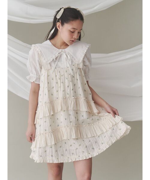 floralフレアミニワンピース merry jenny ワンピース floralフレアミニワンピース : ZOZOTOWN