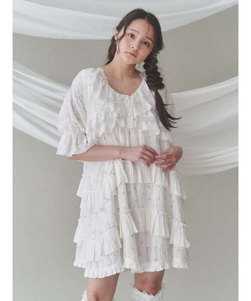 【即日発送】merry jenny floralフレアミニワンピース merry jenny ワンピース floralフレアミニワンピース : ZOZOTOWN