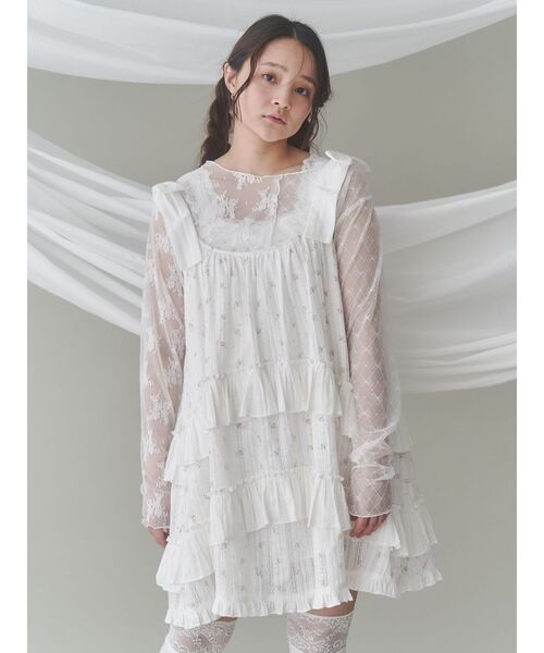 【即日発送】merry jenny floralフレアミニワンピース merry jenny ワンピース floralフレアミニワンピース : ZOZOTOWN
