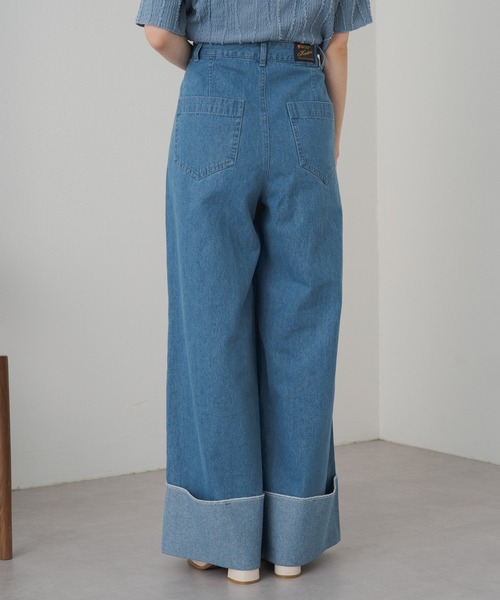 「Kastane」 加工デニムパンツ 1 インディゴブルー レディース