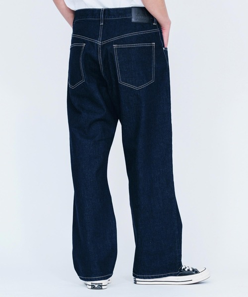 XLARGEブラックデニムパンツ エクストララージ（XLARGE）（メンズ）ケミカル ワイド デニム