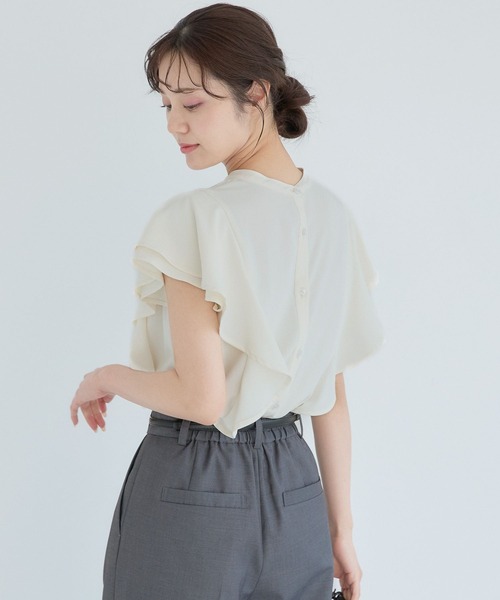 ブラウス シャツ 2WAYラッフルブラウス レディース Andemiu ブラウス シャツ 2WAYラッフルブラウス579750