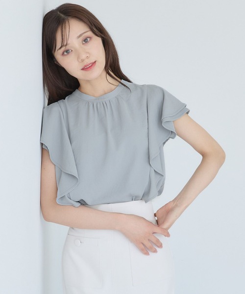 ブラウス シャツ 2WAYラッフルブラウス579750 レディース