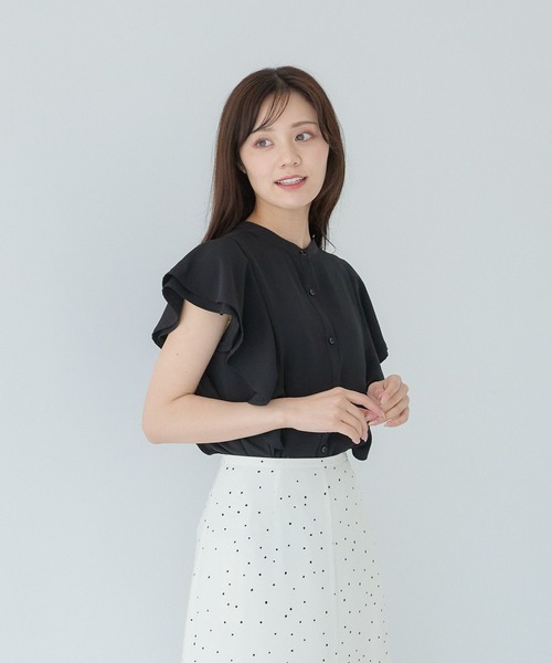 ブラウス シャツ 2WAYラッフルブラウス レディース Andemiu ブラウス シャツ 2WAYラッフルブラウス579750