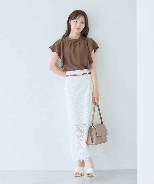 YT　　２ＷＡＹプリーツラッフルブラウス　ホワイト YT様専用 2WAYプリーツラッフルブラウス ホワイト - メルカリ