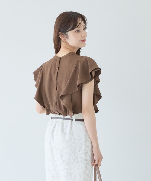 Andemiu ブラウス シャツ 2WAYラッフルブラウス579750