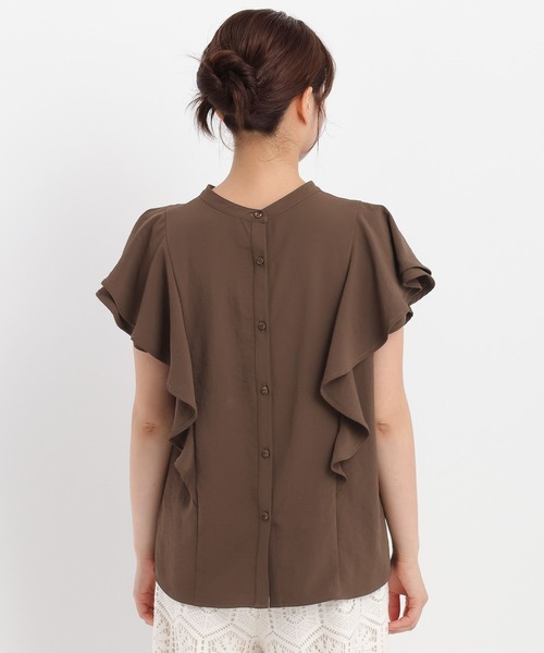 ブラウス シャツ 2WAYラッフルブラウス レディース Andemiu ブラウス シャツ 2WAYラッフルブラウス579750