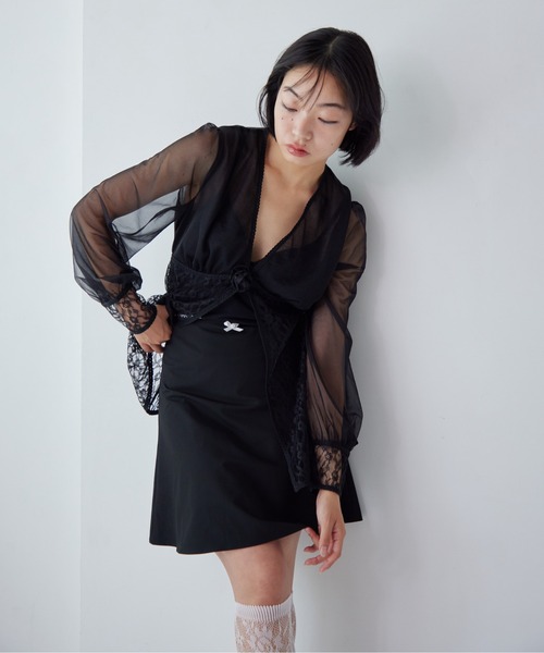 etre loin（エトルワン） ブラウス シャツ Rose sheer blouse