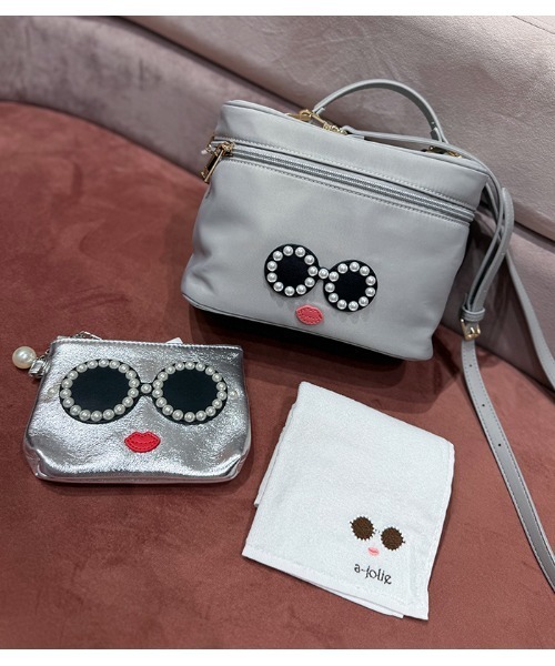 「a-jolie」 ショルダーバッグ FREE グレー レディース