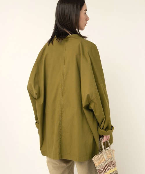 RNA-N ジャケット ノーカラージャケット J2144 スタンドカラーロング