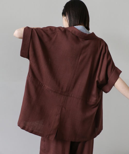 「select MOCA Et」 半袖シャツ FREE ベージュ レディース_画像9