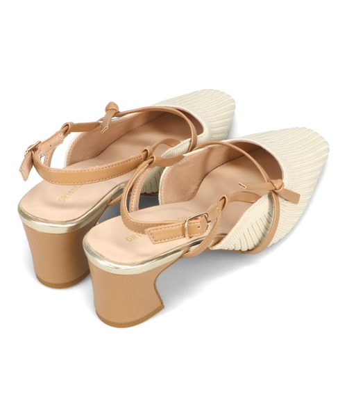 「ORiental TRaffic」 ヒールサンダル L ブラック レディース_画像3