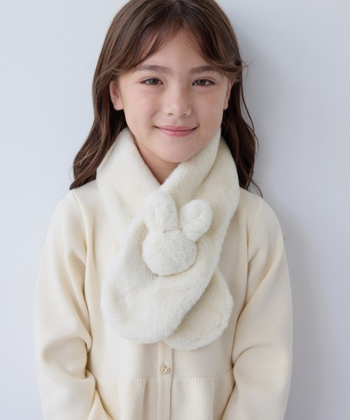 ROPE' PICNIC（ロペ ピクニック） マフラー 「KIDS/キッズ」うさぎ
