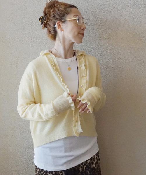 journal standard luxe モヘヤカーディガン JOURNAL STANDARD LUXE（ジャーナルスタンダード ラックス