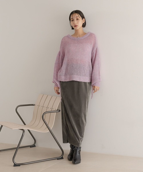 LOWRYS FARM（ローリーズファーム） ニット セーター ドロストモヘアV