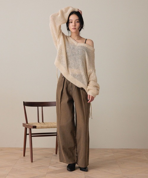 LOWRYS FARM（ローリーズファーム） ニット セーター ドロストモヘアV